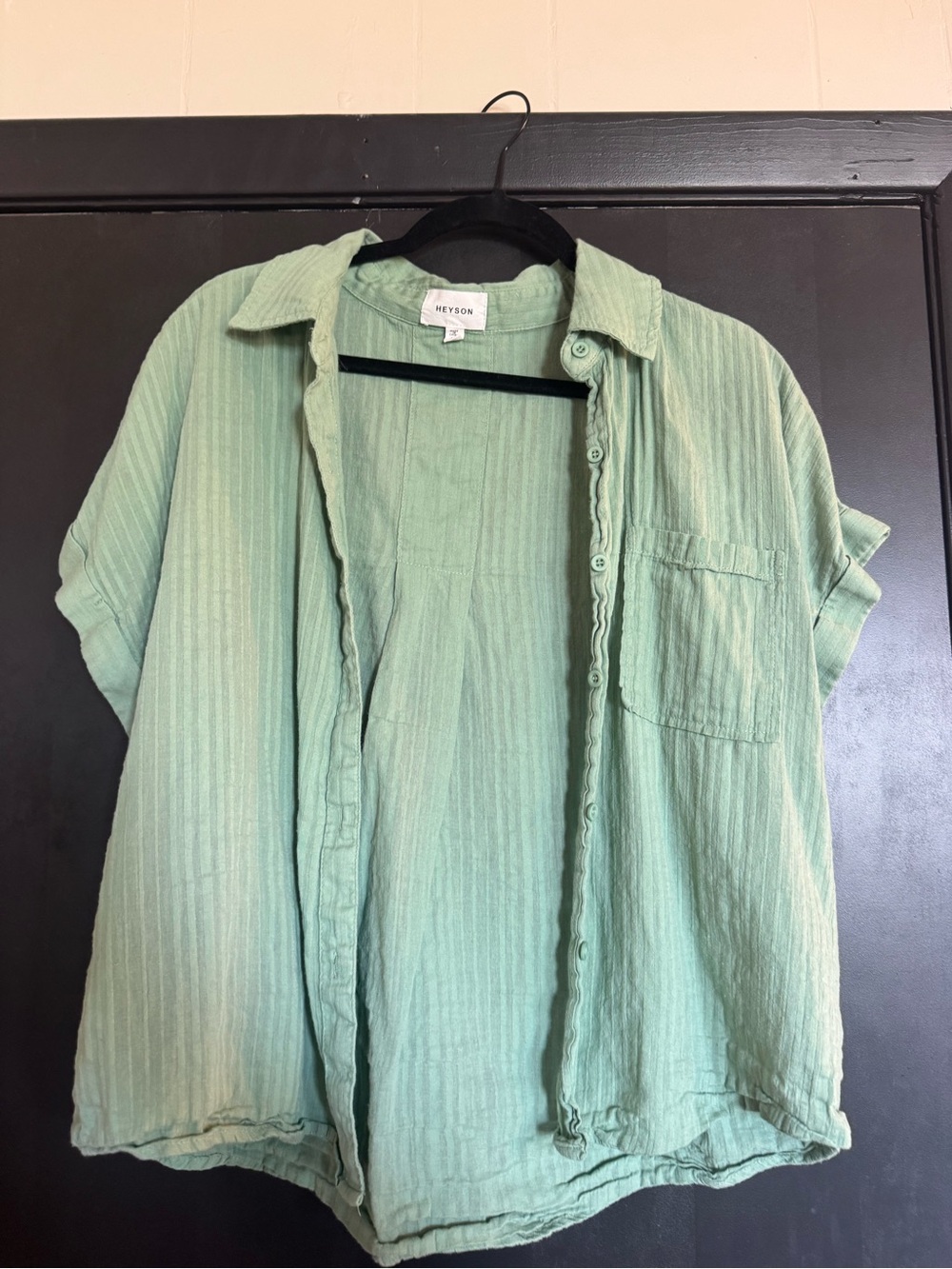 Heyson Olive Wash Button Shirt